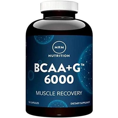 MRM - BCAA+G 6000, Ultimate Muscle Post-Workout Recovery Formula, Supports Muscle Size &amp; Strength, Recovery, Reduces Fatigue &amp; Muscle Soreness (150 Capsules)