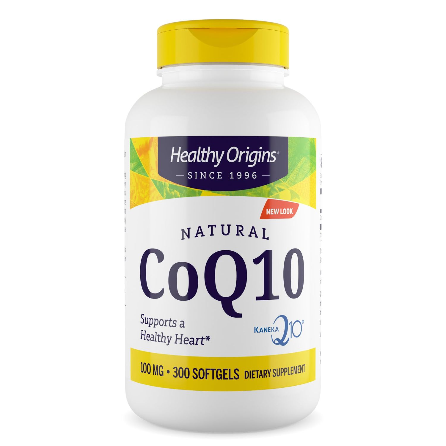 Healthy Origins Natural CoQ10 (Kaneka Q10), 100 mg - Heart Health &amp; Energy Supplement - Gluten-Free &amp; Non-GMO Supplements - 300 Softgels
