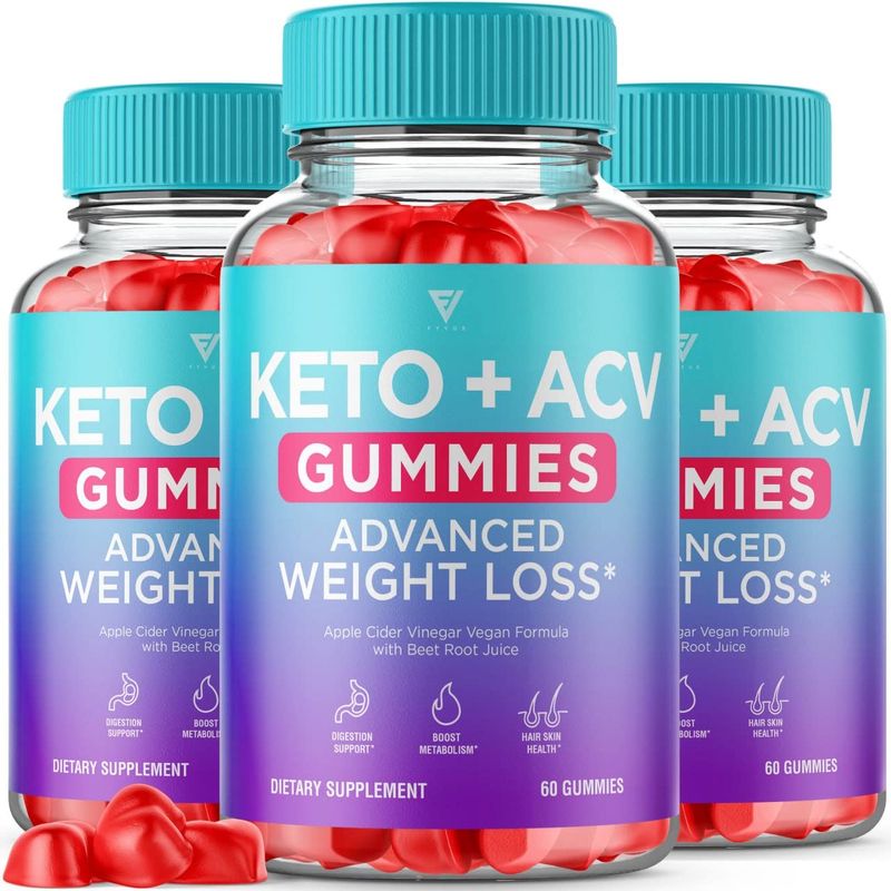 (3 Pack) Keto ACV Gummies Advanced Support Formula, ACV Keto + 1000MG Apple Cider Vinegar Keto Multivitamin Supplement Vitamins B12 B6 for Women Men Digestion Energy and Overall Health (180 Gummies)
