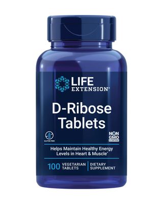 Life Extension D-Ribose Tablets, Plus Calcium, Helps Maintain Healthy Energy Levels in Heart and Muscle, Encourages The Production of ATP, Gluten-Free, Non-GMO, Vegan, 100 Vegetarian Tablets