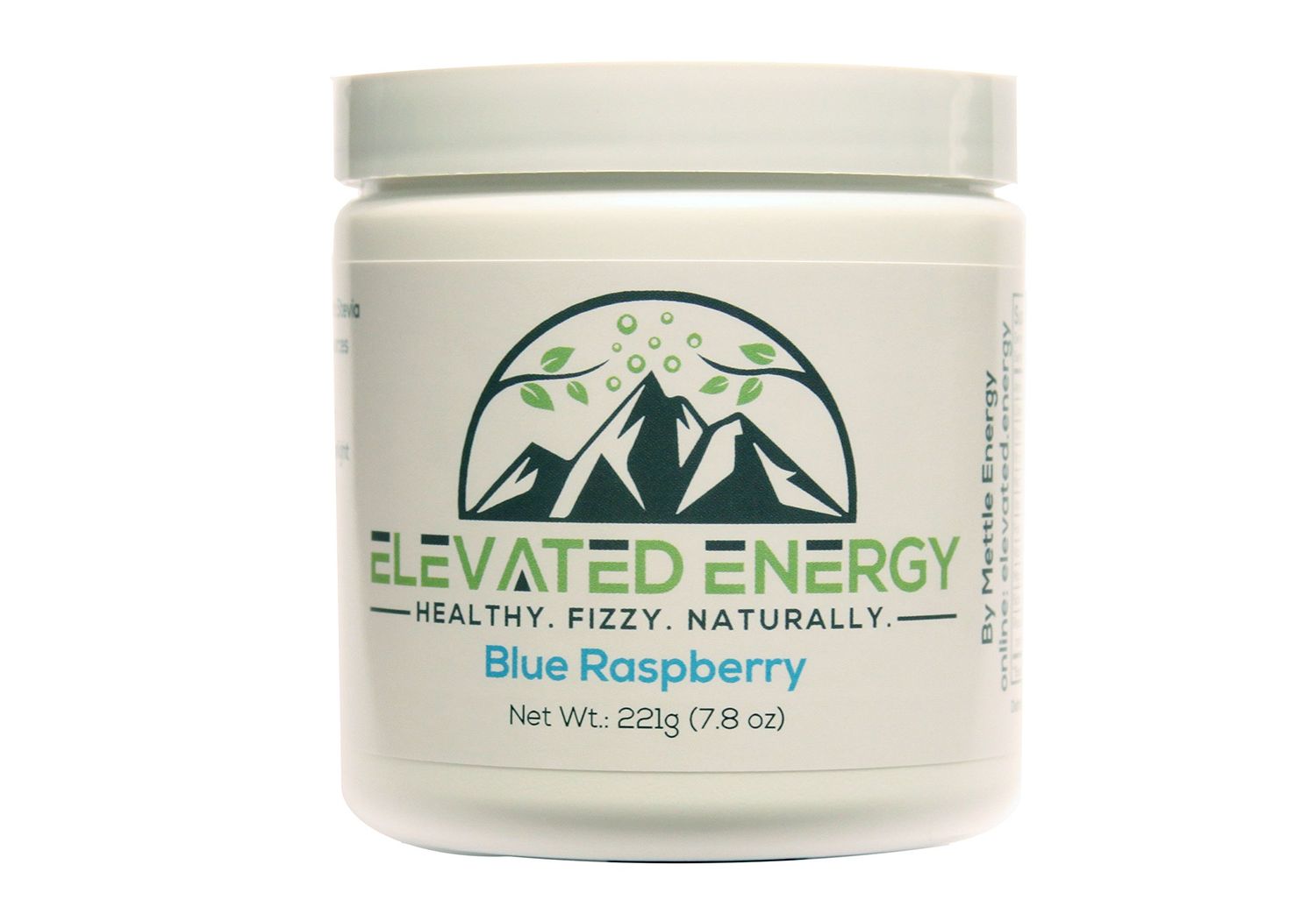 Healthy Energy Drink Powder - Stevia &amp; Natural Caffeine | Elevated Energy Fizzy Drink Mix | Blue Raspberry | 30 Servings