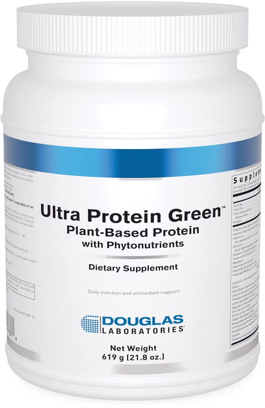Douglas Laboratories Ultra Protein Green | Vanilla Plant-Based Protein Powder | 21.8 Ounces