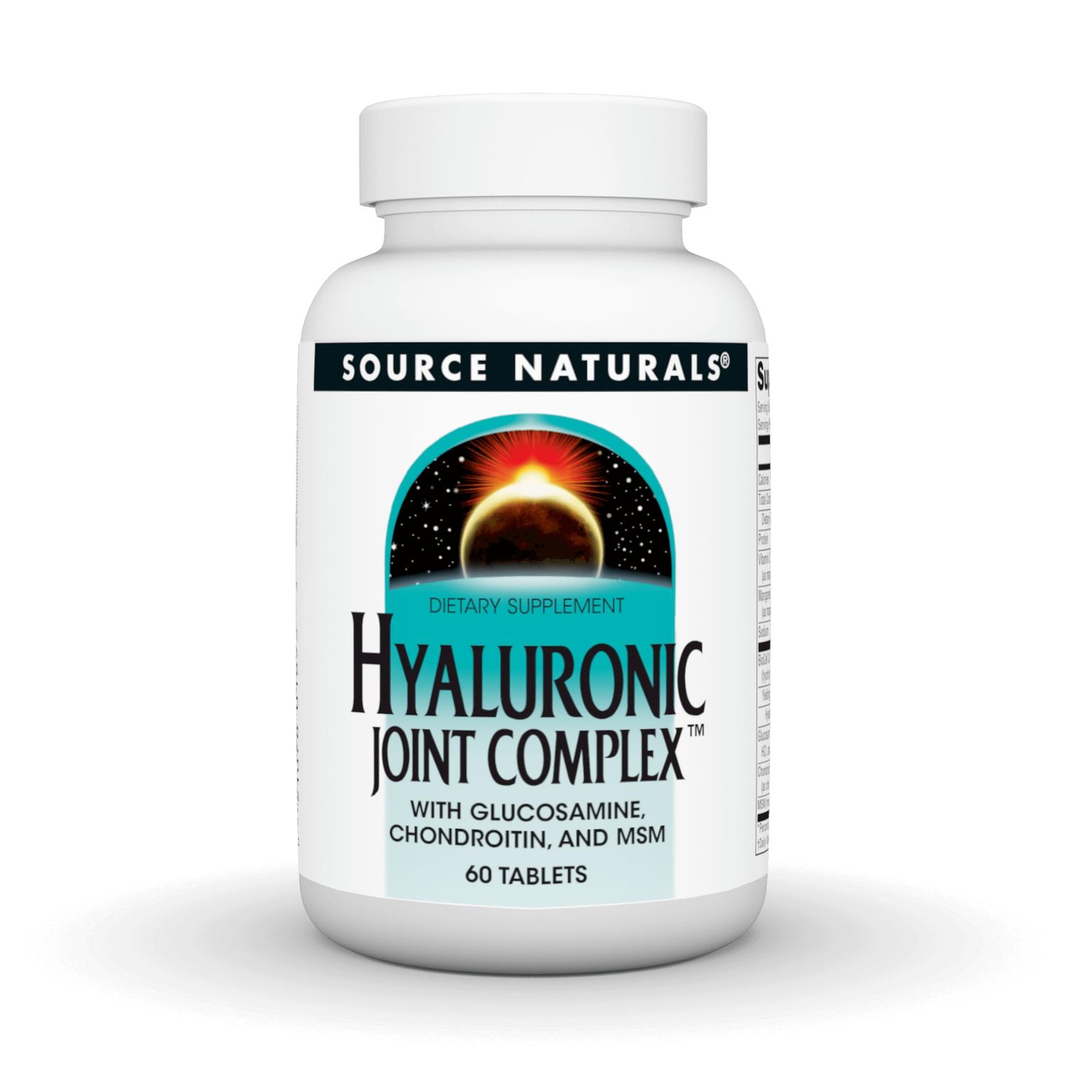 Source Naturals Hyaluronic Joint Complex with Glucosamine, Chondroitin &amp; MSM Extra Strength - 60 Tablets