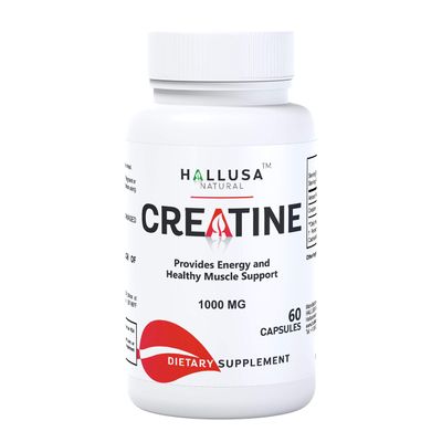 Creatina Monohidratada - Resistencia Muscular - Recuperacin Muscular - Masa Muscular - Suplemento para ejercicio - CREATINA 60 CAPSULAS 1000 MG