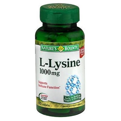 Nature&#39;s Bounty L-Lysine 1000 mg Tablets 60 Count(Pack of 4)