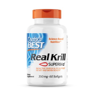 Doctor&#39;s Best Real Krill, 350mg 60-Count