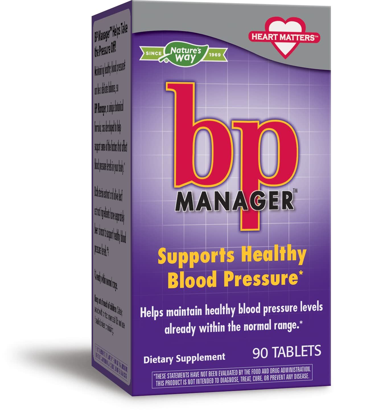 Nature&#39;s Way BP Manager Supports Healthy Blood Pressure, 90 Count