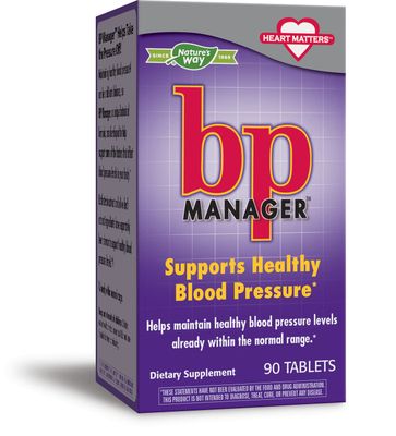 Nature&#39;s Way BP Manager Supports Healthy Blood Pressure, 90 Count