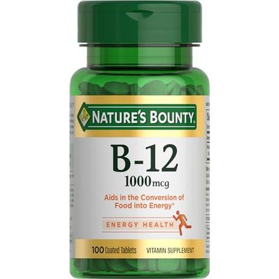 Nature&#39;s Bounty Vitamin B-12 1000 mcg, 100 Count