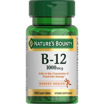 Nature's Bounty Vitamin B-12 1000 mcg, 100 Count