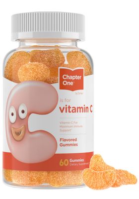 Zahler - Chapter One Vitamin C Gummies for Adults &amp; Kids 125 mg (60 Flavored Gummies) Certified Kosher Gummy Vitamins C Chewable Vitamin Gummies - Chewable Vitamin C Gummy - Vitamin C Gummies Kids