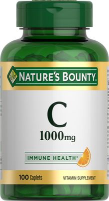 Nature's Bounty Vitamin C 1000mg, Immune Support Supplement, Powerful Antioxidant, 1 Pack, 100 Caplets