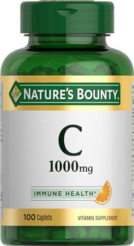 Nature&#39;s Bounty Vitamin C 1000mg, Immune Support Supplement, Powerful Antioxidant, 1 Pack, 100 Caplets