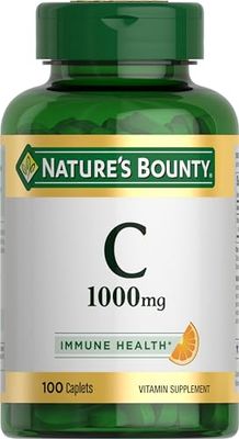 Nature&#39;s Bounty Vitamin C 1000mg, Immune Support Supplement, Powerful Antioxidant, 1 Pack, 100 Caplets