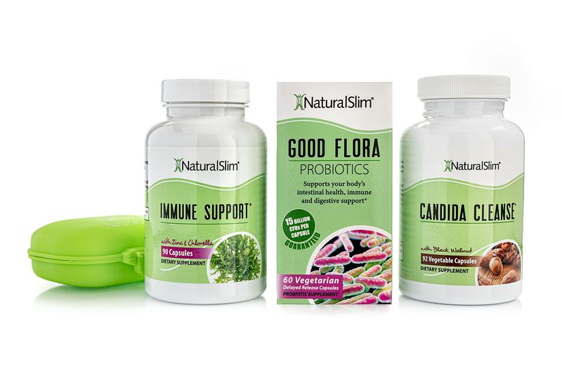 NaturalSlim Candiseptic Kit Capsules - Formulated by Frank Suarez (1 Pack)