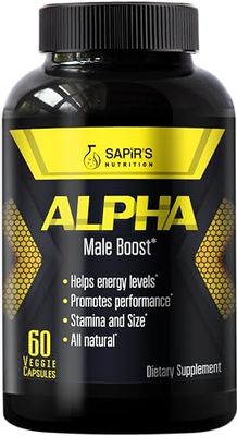 Alpha Enlargement Pills for Men - Increase 2 in 60 Days Male Enhancing Supplement - Horny Goat Weed Muscle Builder - Testosterone Booster for Men - Energy, Strength, Stamina, Endurance, Performance