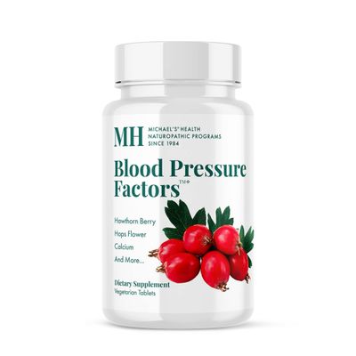 MICHAEL'S Health Naturopathic Programs Blood Pressure Factors - 60 Vegetarian Tablets - Provides Fluid Balance Support - Kosher - 20 Servings