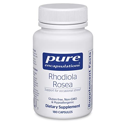 Pure Encapsulations Rhodiola Rosea - for Occasional Stress, Endurance &amp; Fatigue Relief* - with Adaptogens - Gluten Free &amp; Vegan - 180 Capsules