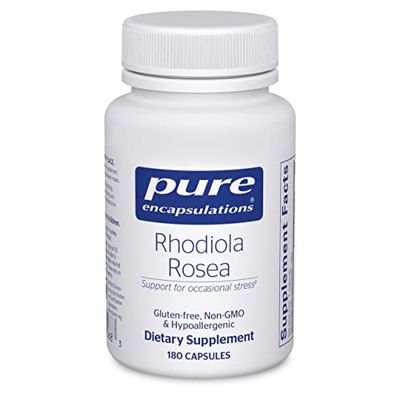 Pure Encapsulations Rhodiola Rosea - for Occasional Stress, Endurance &amp; Fatigue Relief* - with Adaptogens - Gluten Free &amp; Vegan - 180 Capsules