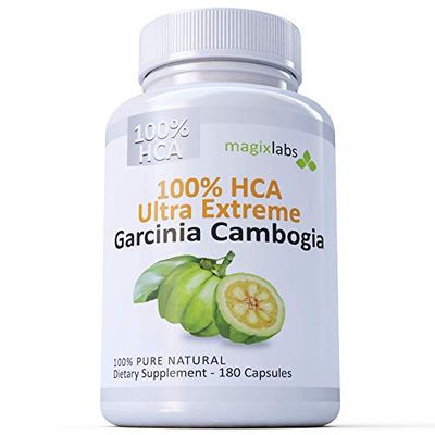 MagixLabs 100% HCA Ultra Extreme Garcinia Cambogia Extract - 100% Pure All Natural - The Ultimate Fast Action Supplement