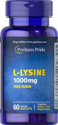 Puritan&#39;s Pride L-Lysine 1000 mg-60 Caplets