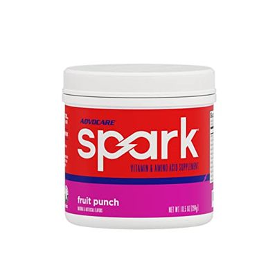 AdvoCare Spark Vitamin &amp; Amino Acid Supplement - Focus &amp; Energy Drink Powder Mix with Vitamin A, B-6, C &amp; E - Also Includes L-Carnitine &amp; L-Tyrosine - Fruit Punch, 10.5 oz