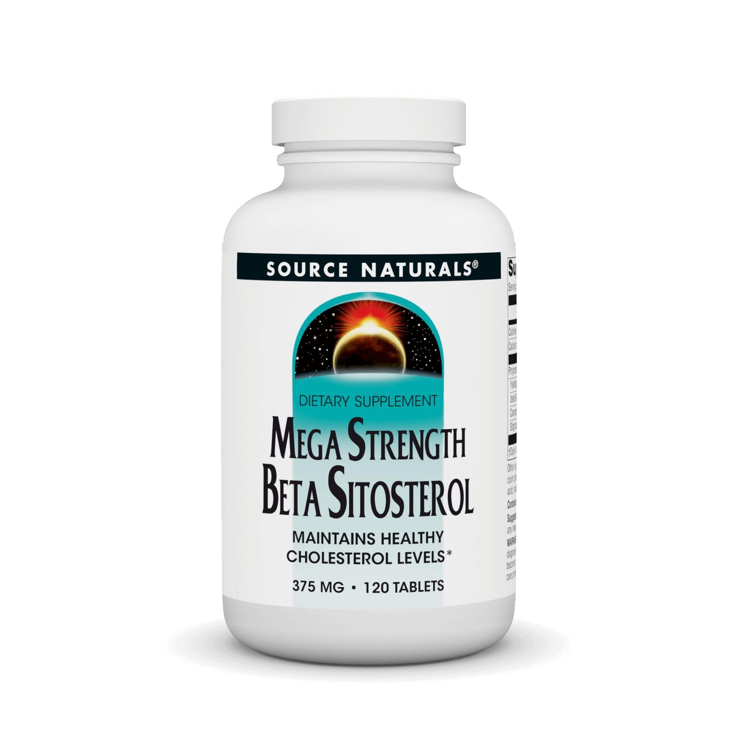 Source Naturals Mega Strength Beta Sitosterol 375mg - 120 Tablets