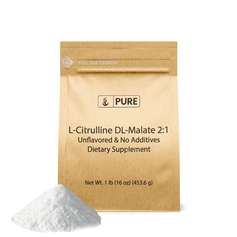 Pure Original Ingredients L-Citrulline DL-Malate Supplement Powder, Vegetarian, Lab-Verified