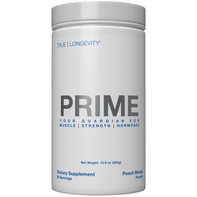 DRINK HRW Prime Men&#39;s Health Supplement - Enhance Muscle, Strength, Vitality - Scientifically Validated, Premium Ingredients - Boost Energy, Endurance with Creatine+ GAA - Peach Mango (30 Servings)