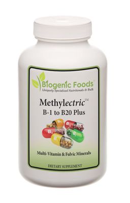Methylectric B-50 Complex - Methylated B1 - B20 Multi-Vitamin and Fulvic Minerals, Veggie Caps