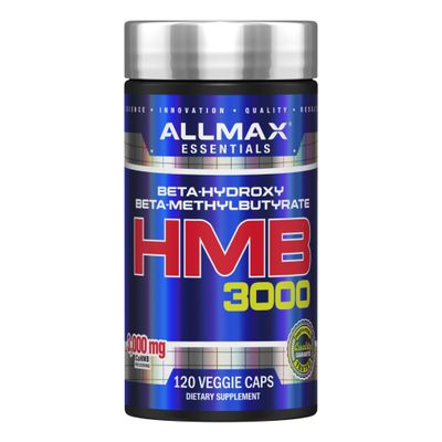 ALLMAX HMB 3000 (120 Veggie Capsules) - Supports Muscle Strength &amp; Reduces Muscle Breakdown - Non-GMO, Gluten Free - 30 Servings