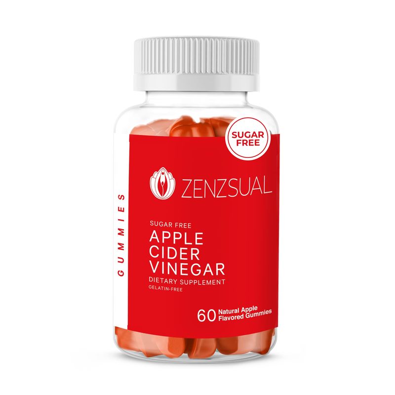 Zenzsual Apple Cider Vinegar Gummies - Digestive, Metabolism and Immune Health Support, Boost Energy - ACV Gummies with VIT B12, Beetroot &amp; Pomegranate - Gelatin and Gluten Free (60 Gummies)
