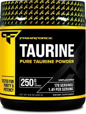 PrimaForce Taurine Powder, 250 Grams - Non-GMO &amp; Gluten Free Supplement