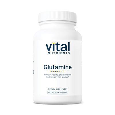 Vital Nutrients Glutamine | 3400mg L-Glutamine | Healthy Gastrointestinal Tract Function | Gluten, Dairy, Soy Free | Non-GMO | 90 Glutamine Capsules
