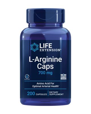 Life Extension L-Arginine Caps - L-Arginine Supplement for Men and Women with Vitamin C - for Immune System Support and Cardiovascular Health -700 mg - Gluten-Free, Non-GMO - 200 Capsules