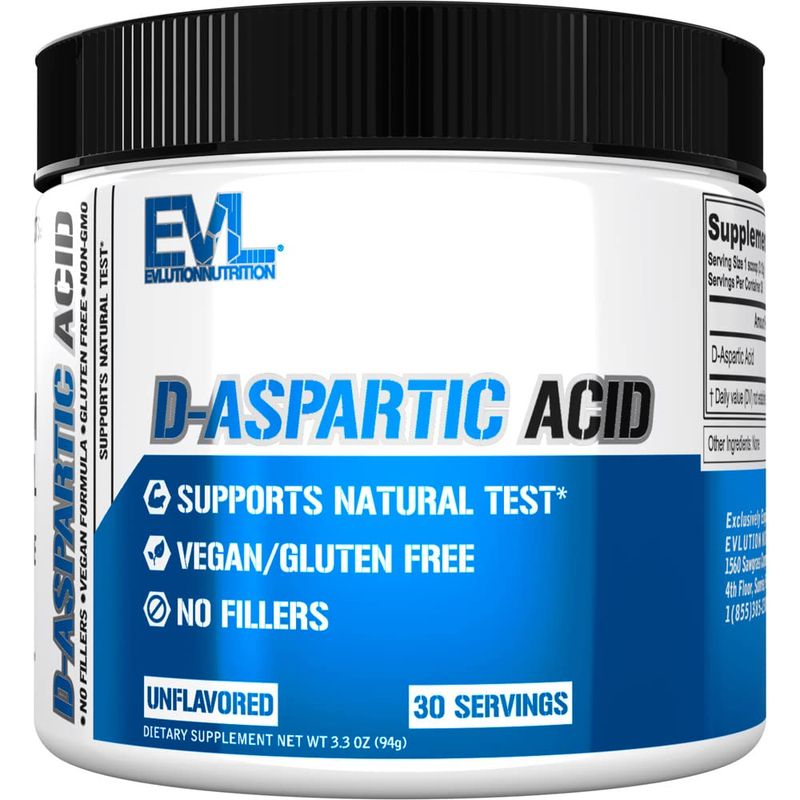 D Aspartic Acid Testosterone Booster for Men - 3120mg DAA D-Aspartic Acid Pre Workout Powder Muscle Builder for Men 3.12g - Men&#39;s Health Supplement for Enhanced Drive Potency and Vigor - Unflavored