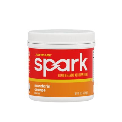 AdvoCare Spark Vitamin &amp; Amino Acid Supplement - Focus &amp; Energy Drink Powder Mix with Vitamin A, B-6, C &amp; E - Also Includes L-Carnitine &amp; L-Tyrosine - Mandarin Orange, 10.5 oz