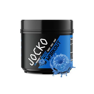 Jocko Fuel Ultimate Pre Workout Powder - Pre-Workout Energy Powder Drink for Men & Women - High Stim Sugar-Free Nootropic Blend to Support Muscle Pump, Energy, & Recovery 200mg Caffeine Blue Raspberry