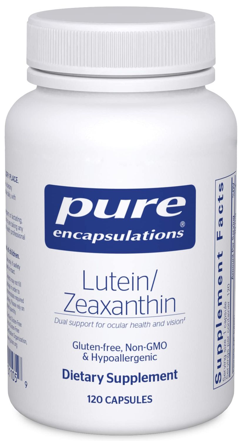 Pure Encapsulations Lutein &amp; Zeaxanthin - Supports Overall Vision* - Maintains Macular Pigment &amp; Eye Health* - Antioxidant Support* - Vegan-Friendly &amp; Non-GMO - 120 Capsules