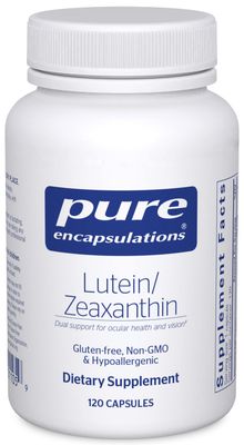 Pure Encapsulations Lutein &amp; Zeaxanthin - Supports Overall Vision* - Maintains Macular Pigment &amp; Eye Health* - Antioxidant Support* - Vegan-Friendly &amp; Non-GMO - 120 Capsules