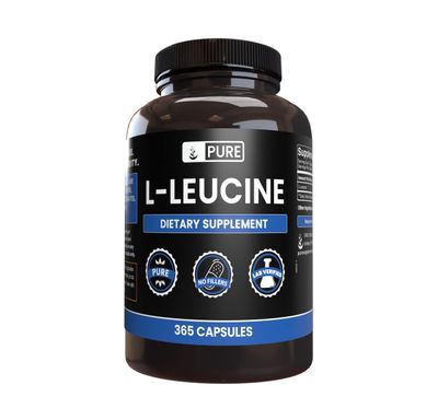 Pure Original Ingredients L-Leucine (365 Capsules) No Magnesium Or Rice Fillers, Always Pure, Lab Verified
