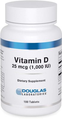 Douglas Laboratories Vitamin D 25 mcg (1,000 IU) - D3 Vitamin - For Immune Support, Bone Health &amp; Tooth Health* - D Vitamin as Cholecalciferol - 100 Tablets