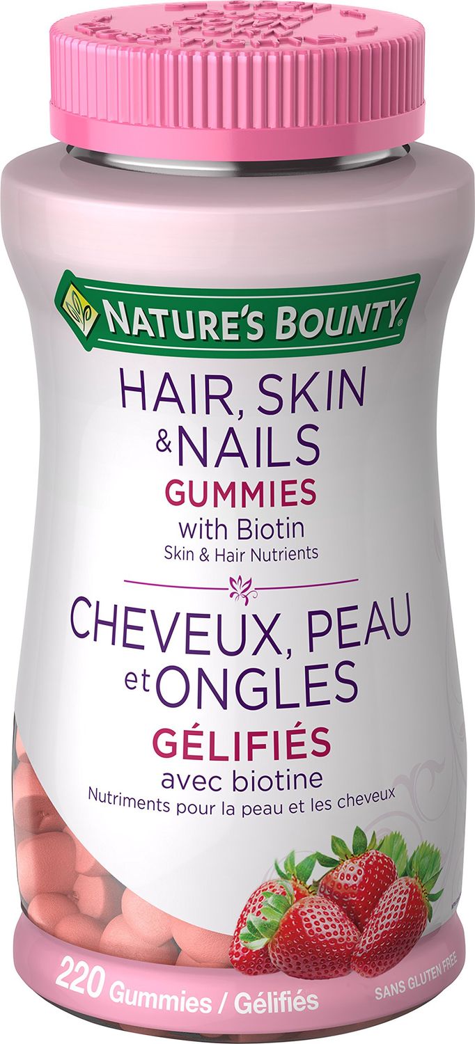 Nature&#39;s Bounty Optimal Solutions Hair, Skin and Nails Gummies - 220 Count