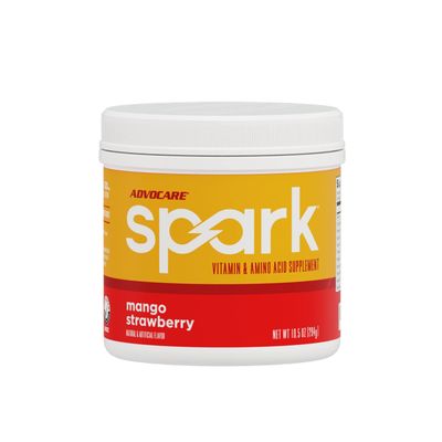 AdvoCare Spark Vitamin &amp; Amino Acid Supplement - Focus &amp; Energy Drink Powder Mix with Vitamin A, B-6, C &amp; E - Also Includes L-Carnitine &amp; L-Tyrosine - Mango Strawberry, 10.5 oz