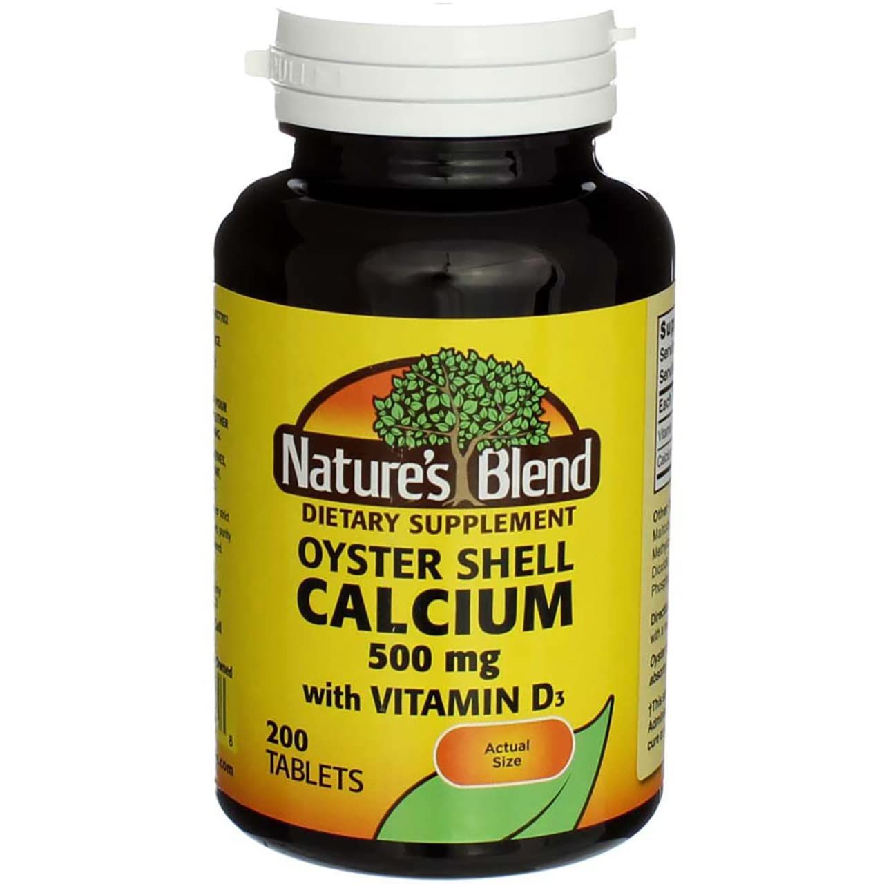 Nature&#39;s Blend Oyster Shell Calcium with D3 200 Tabs