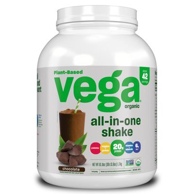 Vega Organic All-in-One Vegan Protein Powder, Chocolate - Superfood Ingredients, Vitamins for Immunity Support, Keto Friendly, Pea Protein for Women &amp; Men, 61.8 Oz (Packaging May Vary)