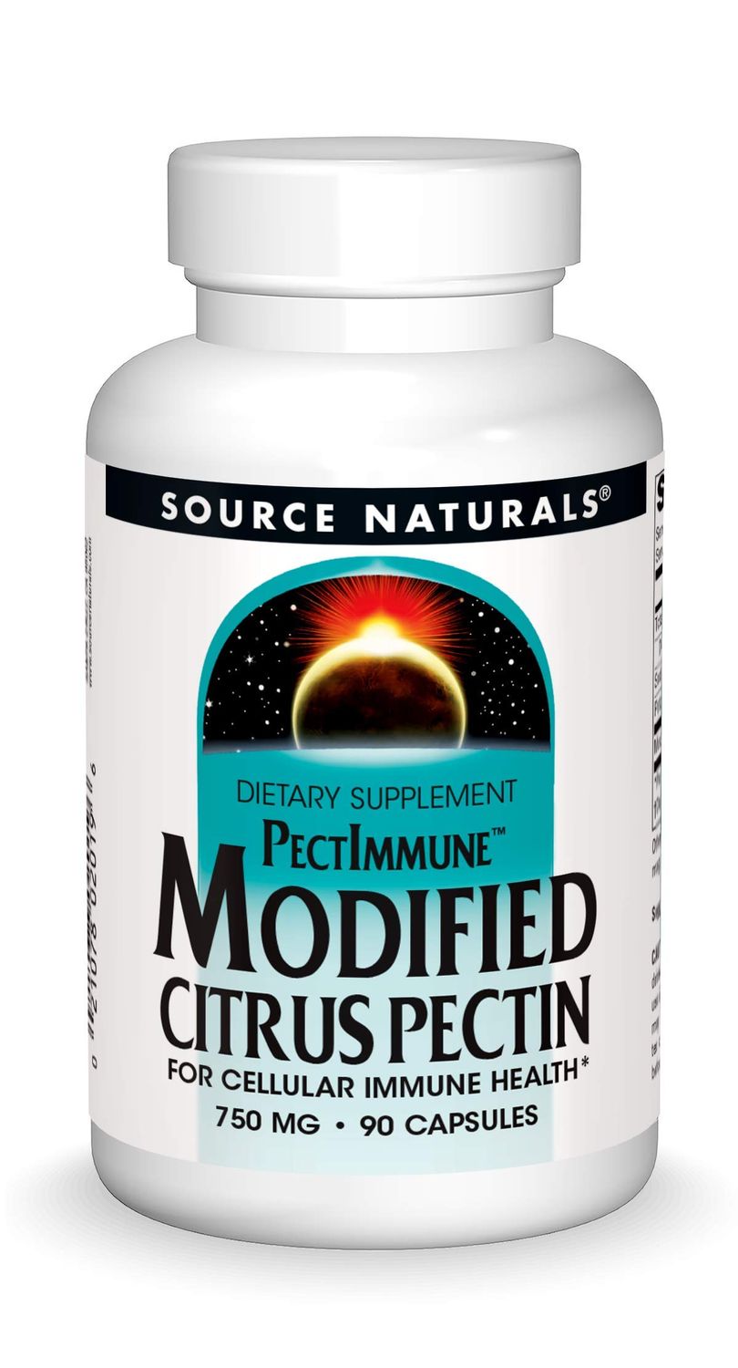 Source Naturals PectImmune, Modified Citrus Pectin 750 mg for Cellular Immune Health - 90 Capsules