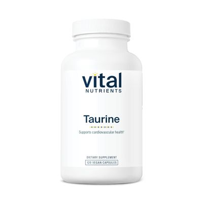 Vital Nutrients Taurine 1000mg | Vegan Amino Acid Detox Supplement | Taurine Supplement to Support Heart, Nerve, and Liver Health* | Gluten, Dairy, Soy Free | Non-GMO | 120 Capsules