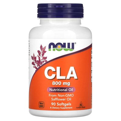 Now Foods CLA, 800 mg, 90 Softgels