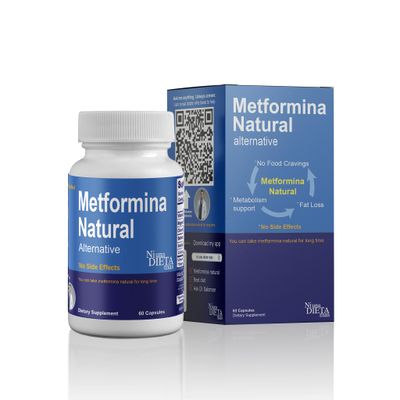 METFORMINA Natural - Weight Loss Aid and Metabolism Support - Dr Salomon (60 Capsules)